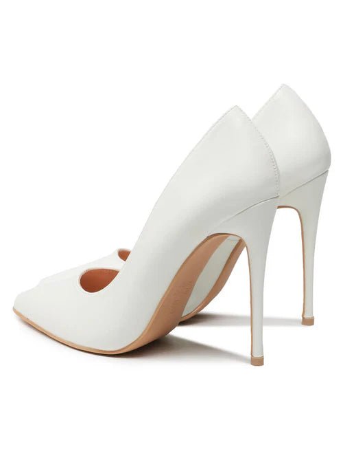 Elise - White Heels - Lena Muse