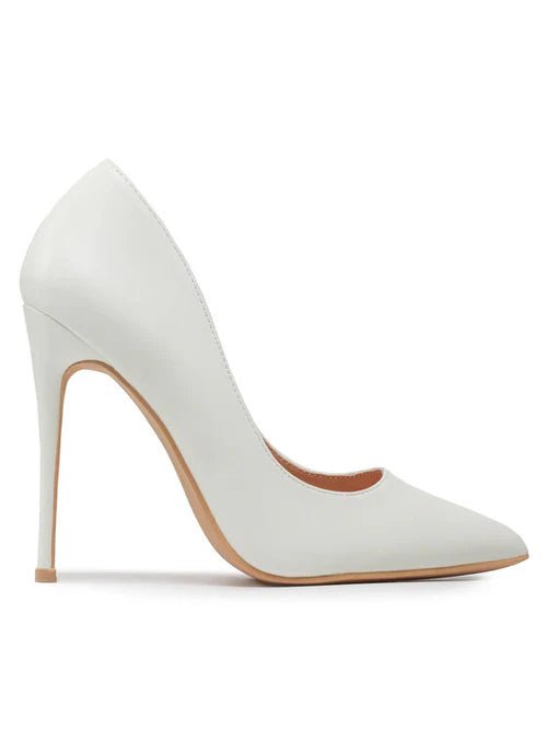 Elise - White Heels - Lena Muse