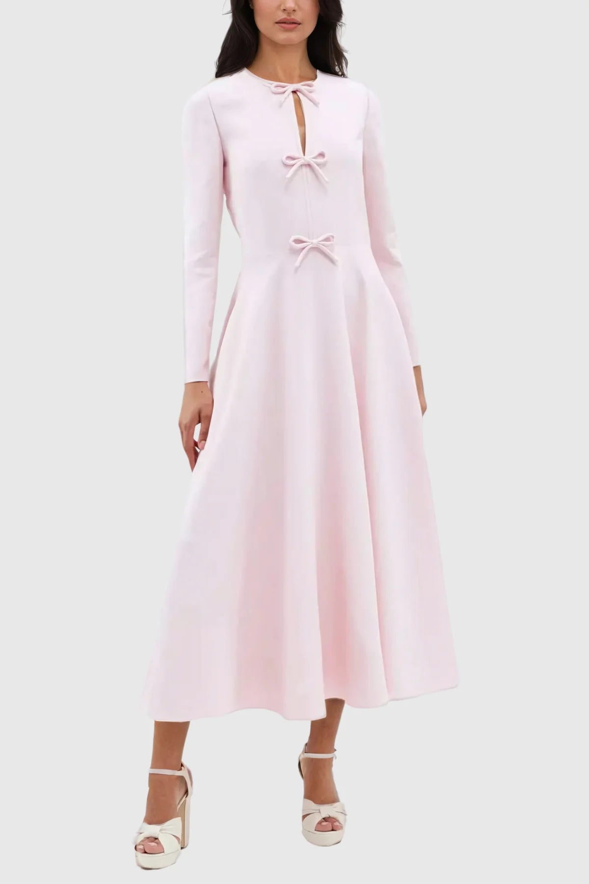 Lorelei - Timeless Grace Bow - Detail Maxi Dress - Lena Muse