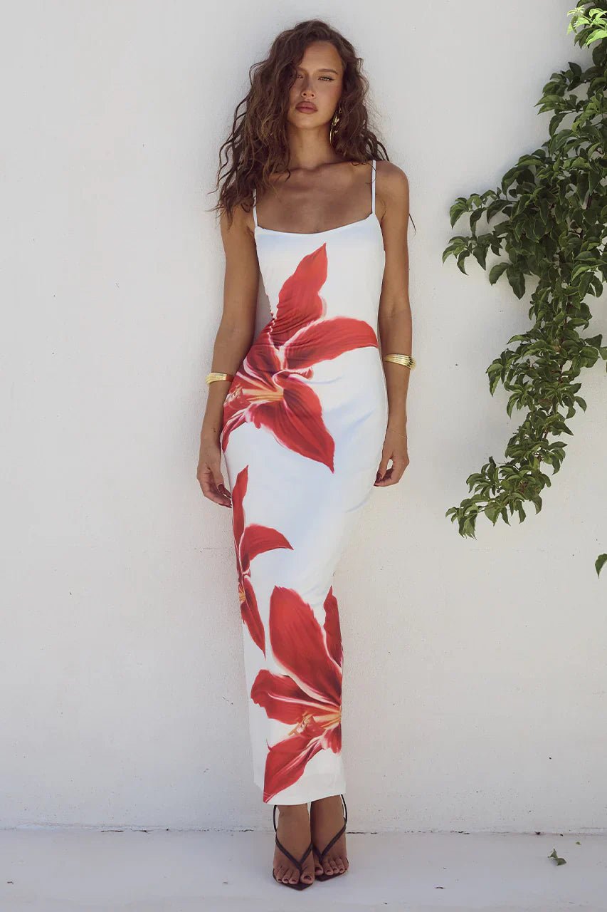 Riviera Luxe Floral Dress - Lena Muse
