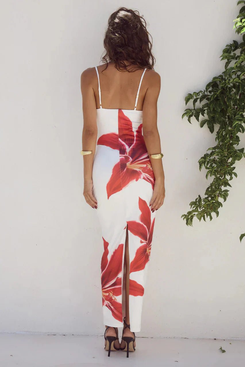 Riviera Luxe Floral Dress - Lena Muse