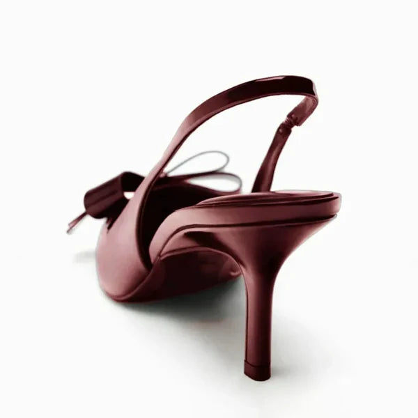April - Bow Slingback Heels