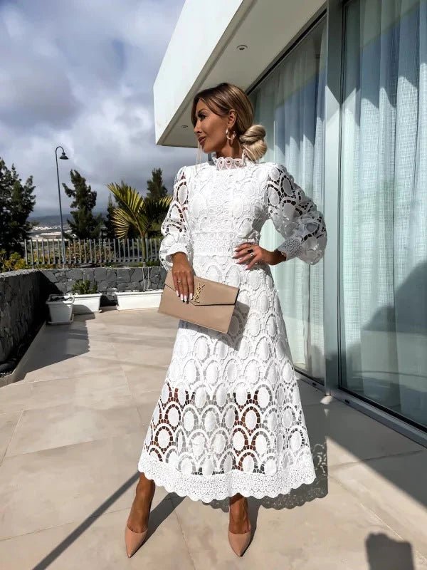 Luna - Celestial Midi Dress - Lena Muse